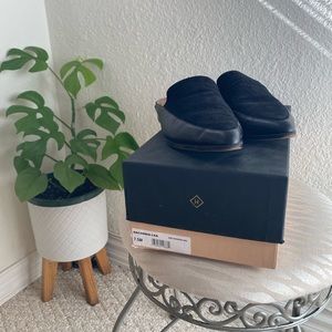 Halogen Black Suade Mules Size 7.5